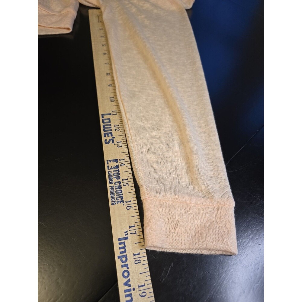 Weatherproof Vintage Hoodie Peach Long Sleeve Pockets Sheer Lightweight Womens M - Picture 5 of 8